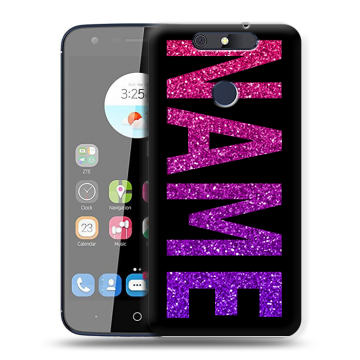 Силиконовый чехол на ZTE Blade V8C с принтом NAME