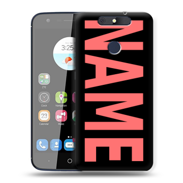 Силиконовый чехол на ZTE Blade V8C с принтом NAME