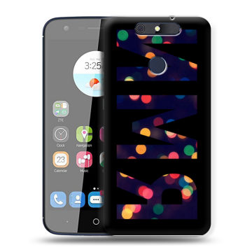 Силиконовый чехол на ZTE Blade V8C с принтом ИМЯ