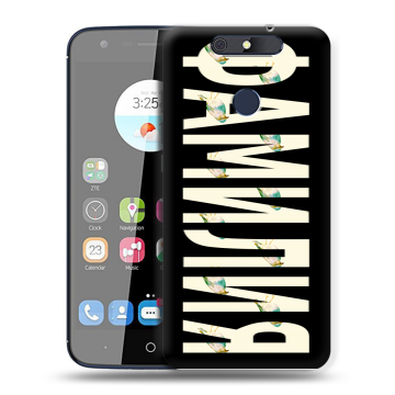 Силиконовый чехол на ZTE Blade V8C с принтом ФАМИЛИЯ