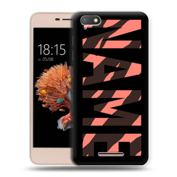 Силиконовый чехол на BQ Strike Power 4G с принтом NAME