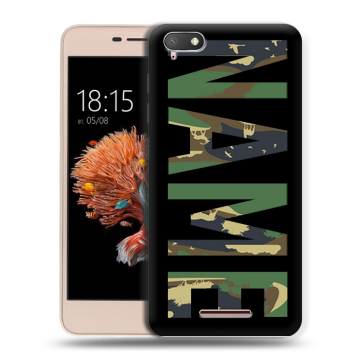 Силиконовый чехол на BQ Strike Power 4G с принтом NAME
