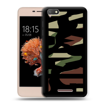 Силиконовый чехол на BQ Strike Power 4G с принтом NAME
