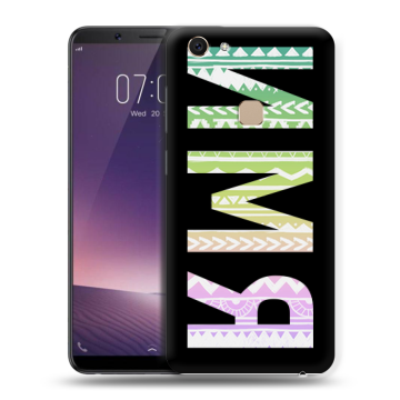 Пластиковый чехол на Vivo V7 с принтом ИМЯ