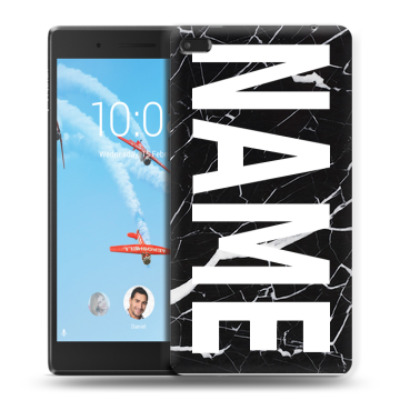 Силиконовый чехол на Lenovo Tab 4 7 с принтом NAME