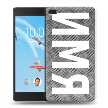 Силиконовый чехол на Lenovo Tab 4 7 с принтом ИМЯ