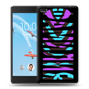 Силиконовый чехол на Lenovo Tab 4 7 с принтом ФАМИЛИЯ