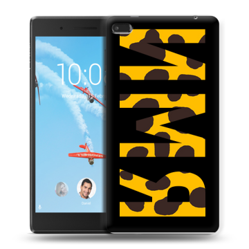 Силиконовый чехол на Lenovo Tab 4 7 с принтом ИМЯ
