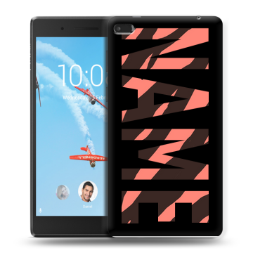Силиконовый чехол на Lenovo Tab 4 7 с принтом NAME