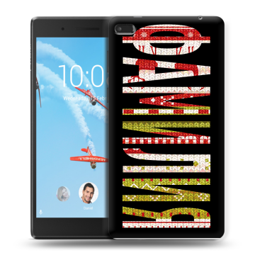 Силиконовый чехол на Lenovo Tab 4 7 с принтом ФАМИЛИЯ