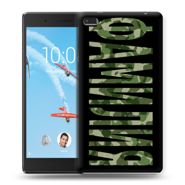 Силиконовый чехол на Lenovo Tab 4 7 с принтом ФАМИЛИЯ