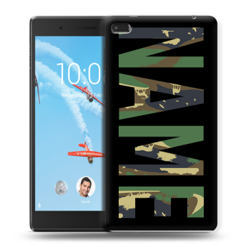 Силиконовый чехол на Lenovo Tab 4 7 с принтом NAME
