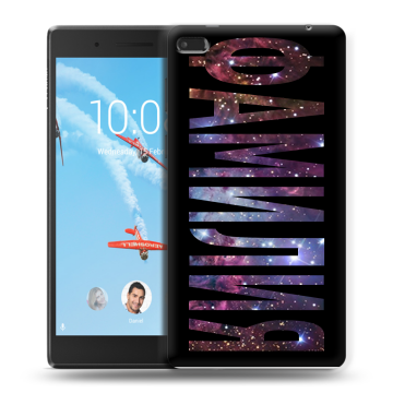 Силиконовый чехол на Lenovo Tab 4 7 с принтом ФАМИЛИЯ