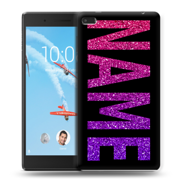 Силиконовый чехол на Lenovo Tab 4 7 с принтом NAME