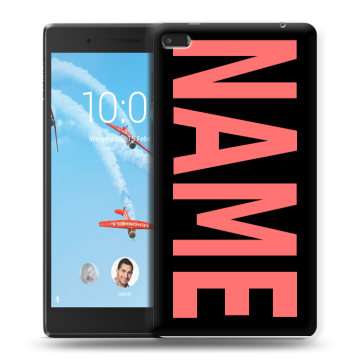 Силиконовый чехол на Lenovo Tab 4 7 с принтом NAME