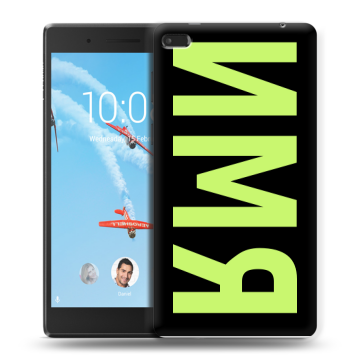 Силиконовый чехол на Lenovo Tab 4 7 с принтом ИМЯ