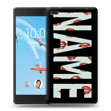 Силиконовый чехол на Lenovo Tab 4 7 с принтом NAME
