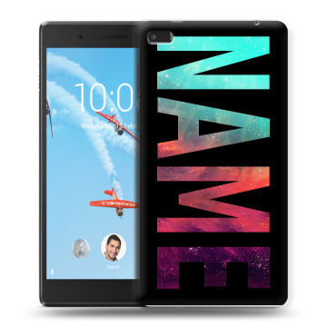 Силиконовый чехол на Lenovo Tab 4 7 с принтом NAME