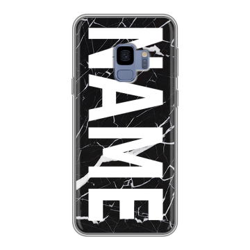 Силиконовый чехол на Samsung Galaxy S9 с принтом NAME