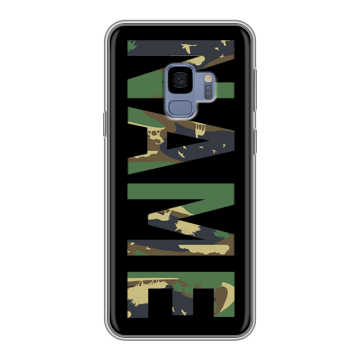 Силиконовый чехол на Samsung Galaxy S9 с принтом NAME