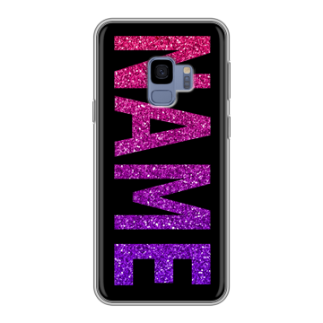Силиконовый чехол на Samsung Galaxy S9 с принтом NAME