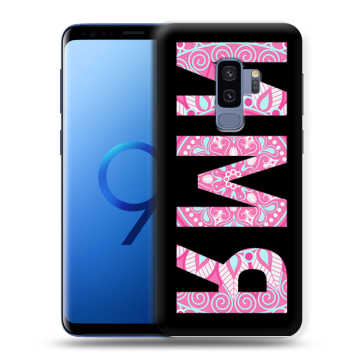 Силиконовый чехол на Samsung Galaxy S9 Plus с принтом ИМЯ