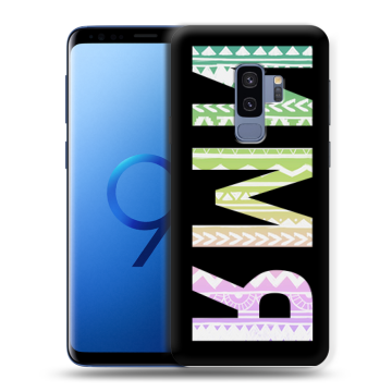 Силиконовый чехол на Samsung Galaxy S9 Plus с принтом ИМЯ