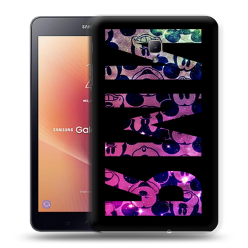 Силиконовый чехол на Samsung Galaxy Tab A 8.0 (2017) с принтом ИМЯ