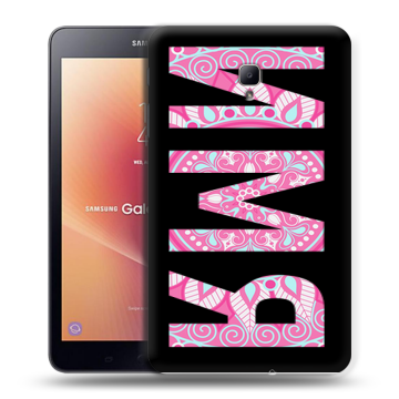 Силиконовый чехол на Samsung Galaxy Tab A 8.0 (2017) с принтом ИМЯ
