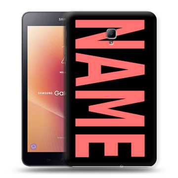 Силиконовый чехол на Samsung Galaxy Tab A 8.0 (2017) с принтом NAME