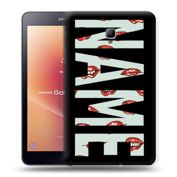 Силиконовый чехол на Samsung Galaxy Tab A 8.0 (2017) с принтом NAME