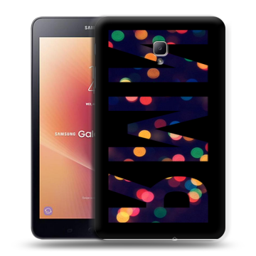 Силиконовый чехол на Samsung Galaxy Tab A 8.0 (2017) с принтом ИМЯ