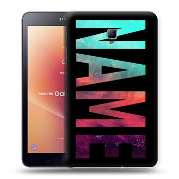 Силиконовый чехол на Samsung Galaxy Tab A 8.0 (2017) с принтом NAME