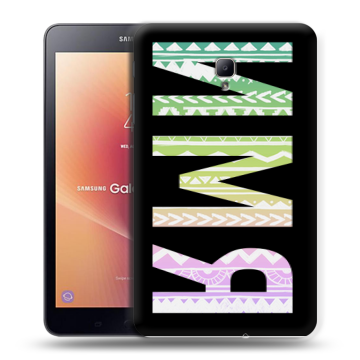 Силиконовый чехол на Samsung Galaxy Tab A 8.0 (2017) с принтом ИМЯ