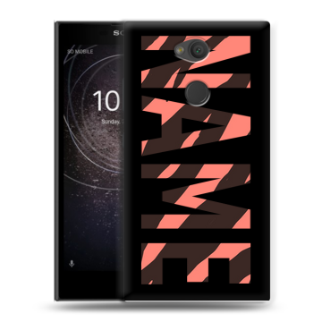 Пластиковый чехол на Sony Xperia L2 с принтом NAME
