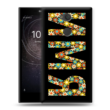 Пластиковый чехол на Sony Xperia L2 с принтом ИМЯ