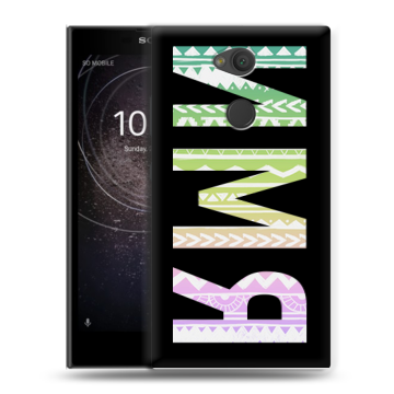 Пластиковый чехол на Sony Xperia L2 с принтом ИМЯ
