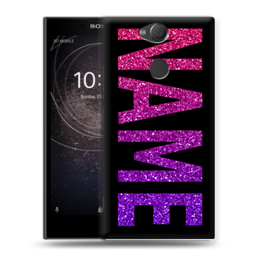 Силиконовый противоударный чехол на Sony Xperia XA2 с принтом NAME
