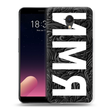 Силиконовый чехол на Meizu M6s с принтом ИМЯ