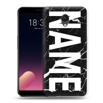 Силиконовый чехол на Meizu M6s с принтом NAME