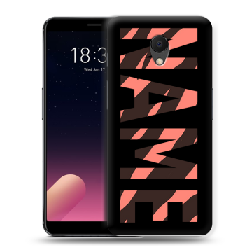 Силиконовый чехол на Meizu M6s с принтом NAME