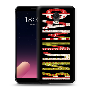 Силиконовый чехол на Meizu M6s с принтом ФАМИЛИЯ