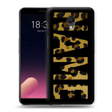 Силиконовый чехол на Meizu M6s с принтом NAME