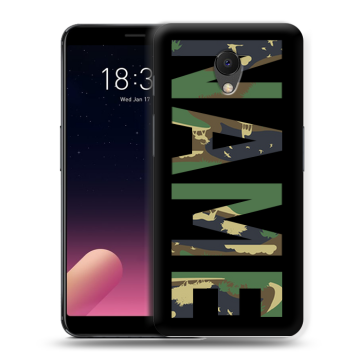 Силиконовый чехол на Meizu M6s с принтом NAME