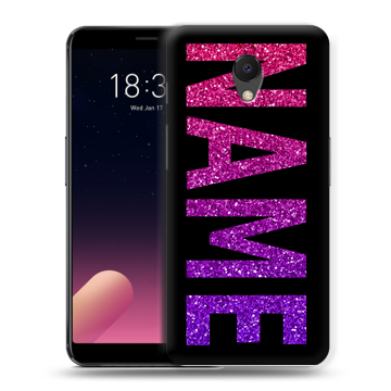 Силиконовый чехол на Meizu M6s с принтом NAME