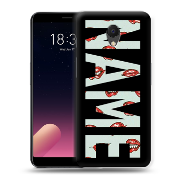 Силиконовый чехол на Meizu M6s с принтом NAME