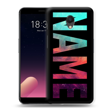 Силиконовый чехол на Meizu M6s с принтом NAME
