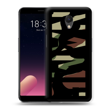 Силиконовый чехол на Meizu M6s с принтом NAME