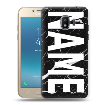 Силиконовый противоударный чехол на Samsung Galaxy J2 (2018) с принтом NAME