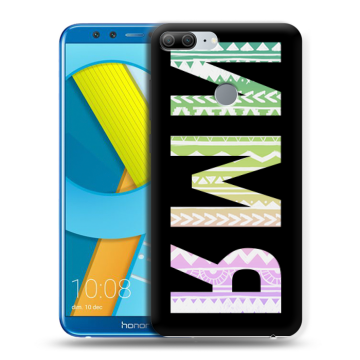 Силиконовый чехол на Huawei Honor 9 Lite с принтом ИМЯ